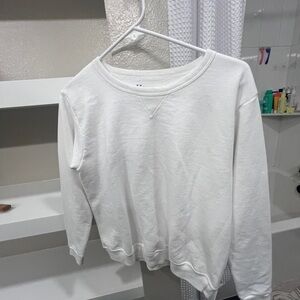 Hanes Women's White Sweatshirt